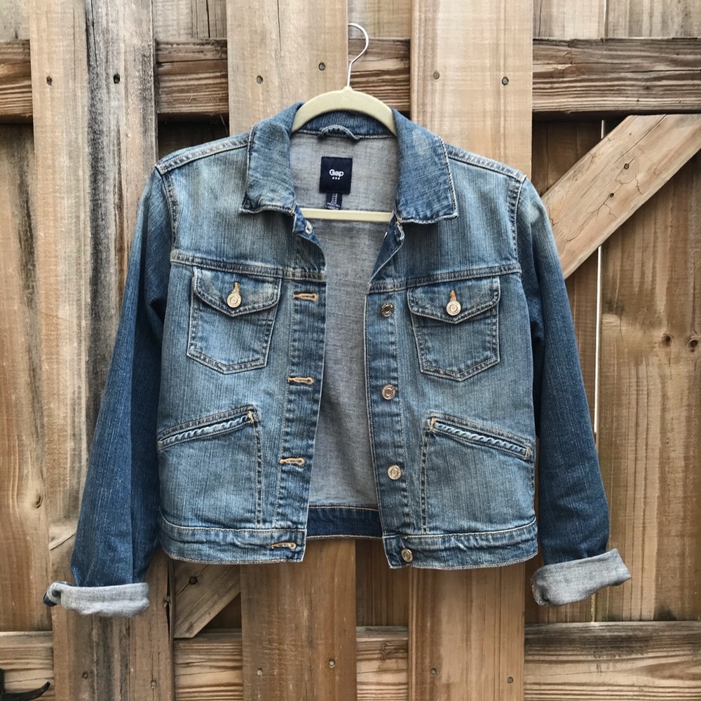 GAP Denim Cropped Jacket